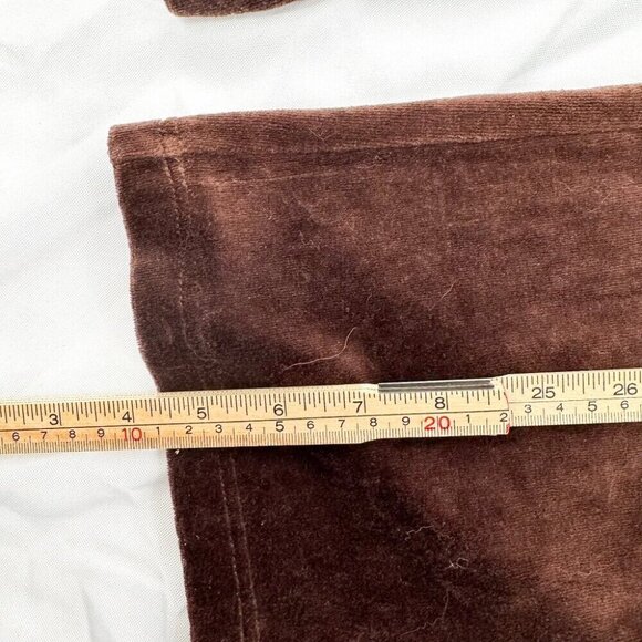 BROWN VELVET ZIP UP TRACK SUIT SIZE SMALL - Picture 5 of 8